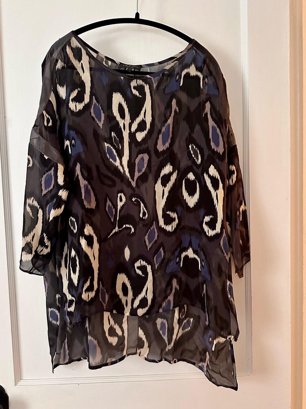 rag & bone Sheer Printed Tunic